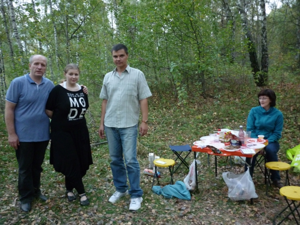 Эдуард, Настя, Андрей и Таня