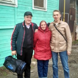 Эдуард, Татьяна и Андрей. Астрахань (27 марта 2017г.)