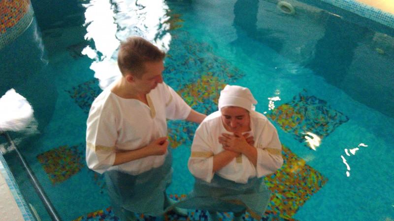 Крещение Зориной Татьяны (27.03.17г.)